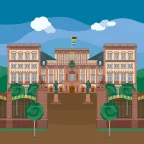 The forecourt of the Mannheim Palace in Baden-Württemberg, Germany