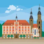 Das historische barocke Rathaus in Bad Windsheim, Deutschland.