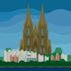 Die Hohe Domkirche Sankt Petrus auch bekannt als Kölner Dom.