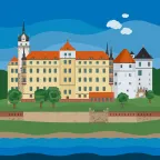 The Renaissance Castle Schloss Hartenfels in Torgau, Saxony.