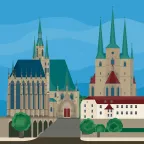 L'église cathédrale Sainte-Marie à Erfurt, en Allemagne.