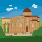 Das byzantinische Kloster von Daphni, eine UNESCO Welterbestätte in Chaidari, Griechenland.