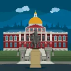 Massachusetts State House in Boston, United States of America.