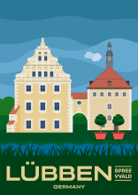 Lübben Castle, built under Duke Christian I of Saxe-Merseburg, in Lübben/Spreewald, Brandenburg.