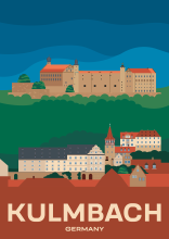 Plassenburg Castle, a fortress and residence for the Hohenzollerns, in Kulmbach, Germany.