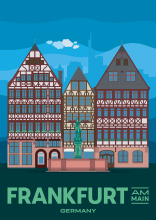 The buildings “Dachsberg und Schlüssel”, “Großer Laubenberg” and “Kleiner Laubenberg” in Frankfurt, Germany.