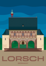 The UNESCO World Heritage Site Lorsch Abbey in Hesse, Germany.