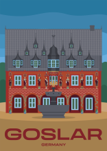 The opulent former guildhouse “Kaiserworth” in Goslar, Germany.