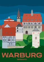 The old town of Warburg, Germany.