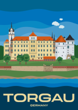 The Renaissance Castle Schloss Hartenfels in Torgau, Saxony.