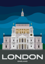 St Paul's Cathedral, the seat of the Bishop of London, in London, England.