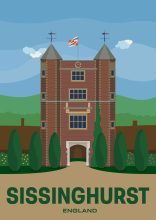 The towers of Sissinghurst Castle at the town of Sissinghurst in Kent, England.