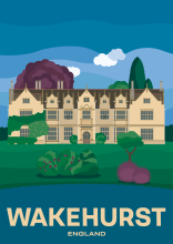 Wakehurst house in the middle of the Wakehurst botanical gardens, in West Sussex, England.