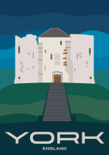 Clifford's Tower of York Castle in the City of York, England.