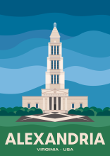 The George Washington Masonic National Memorial in Alexandria, USA.