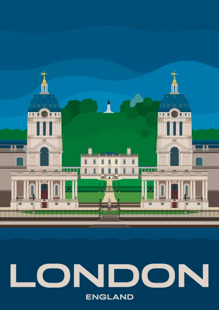 The Old Royal Naval College at Maritime Greenwich, a UNESCO World Heritage Site in London, England.