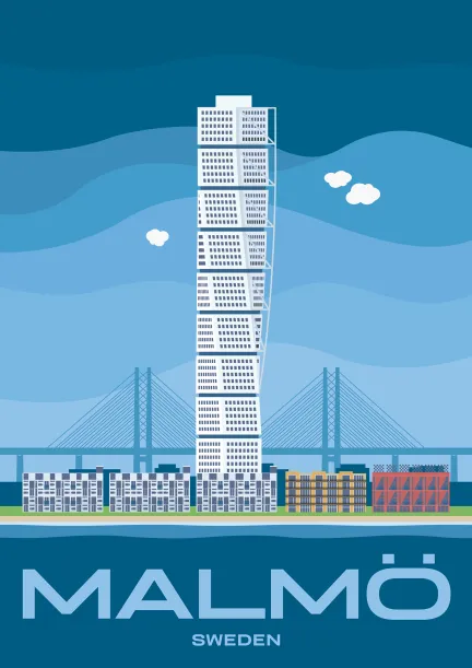 The Turning Torso in Malmö, Sweden.