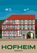 The Hotel “Fränkischer Hof” from 1726 in Hofheim, Germany.