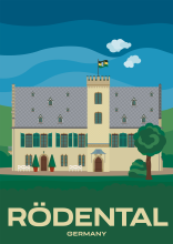 Rosenau Palace, the birthplace of Prince Albert of Saxe-Coburg and Gotha, in Roedental, Germany.