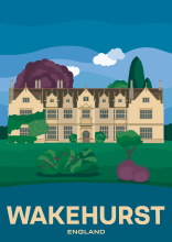Wakehurst house in the middle of the Wakehurst botanical gardens, in West Sussex, England.