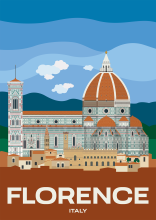 The Cathedral of Saint Mary of the Flower in Florence, Italy.