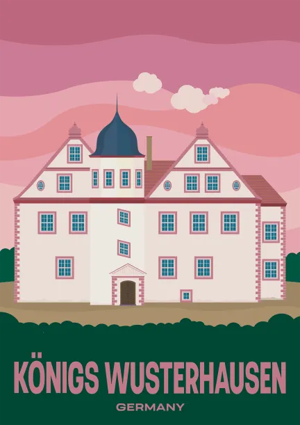 The Schloss in Königs Wusterhausen, a former hunting lodge, in Brandenburg, Germany.