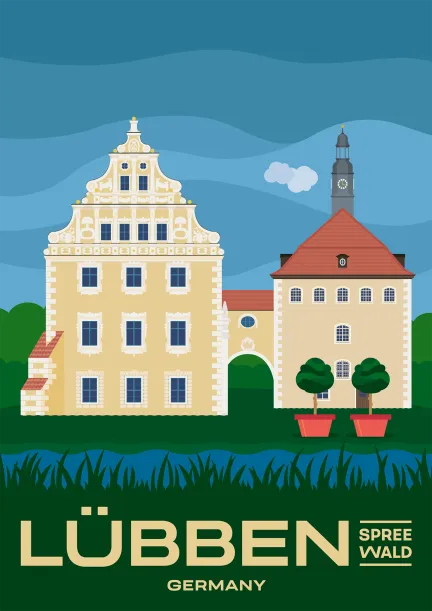 Lübben Castle, built under Duke Christian I of Saxe-Merseburg, in Lübben/Spreewald, Brandenburg.