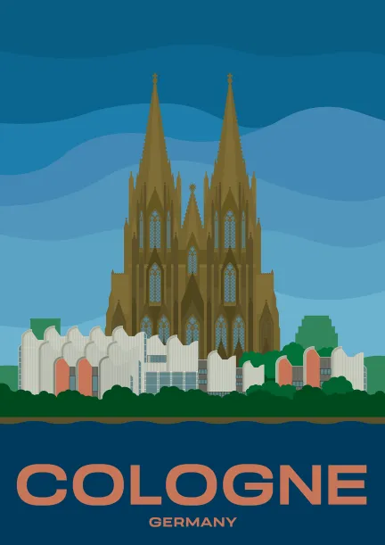 La cathédrale de Cologne à Cologne, en Allemagne.