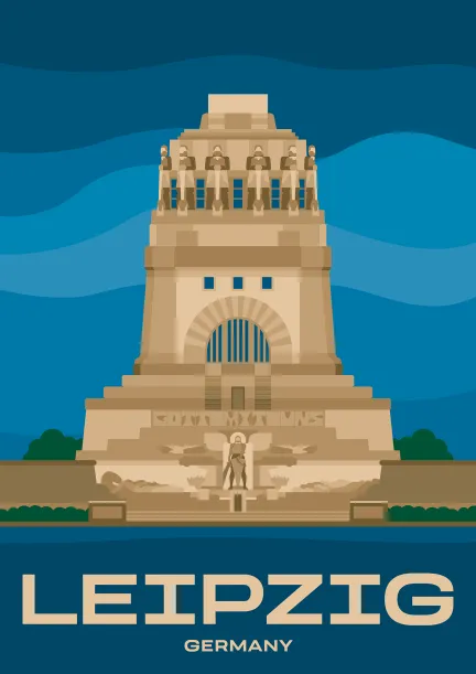 The 91 metres tall Monument to the Battle of the Nations in Leipzig, Germany.